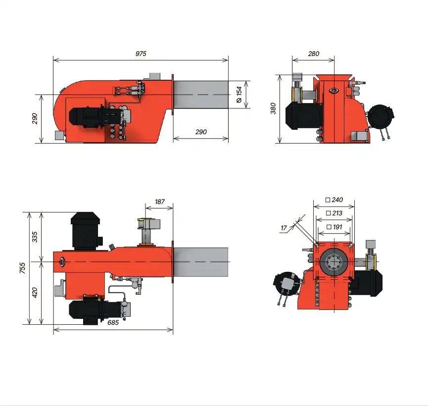 Основные размеры