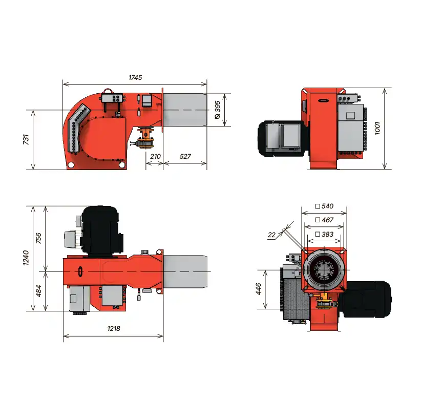 Основные размеры