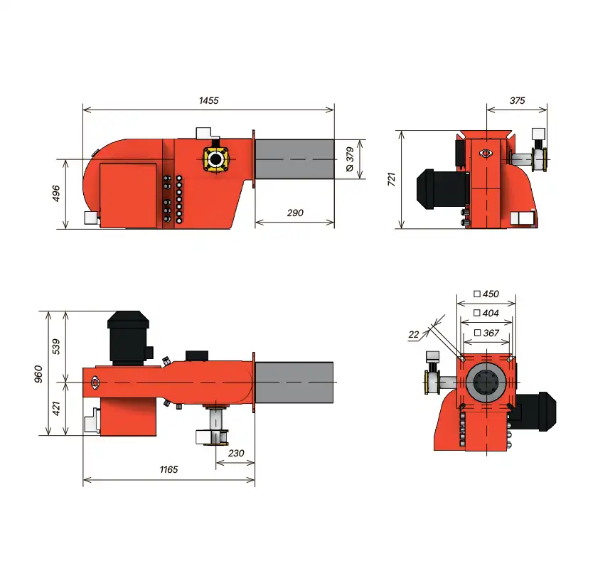 Основные размеры