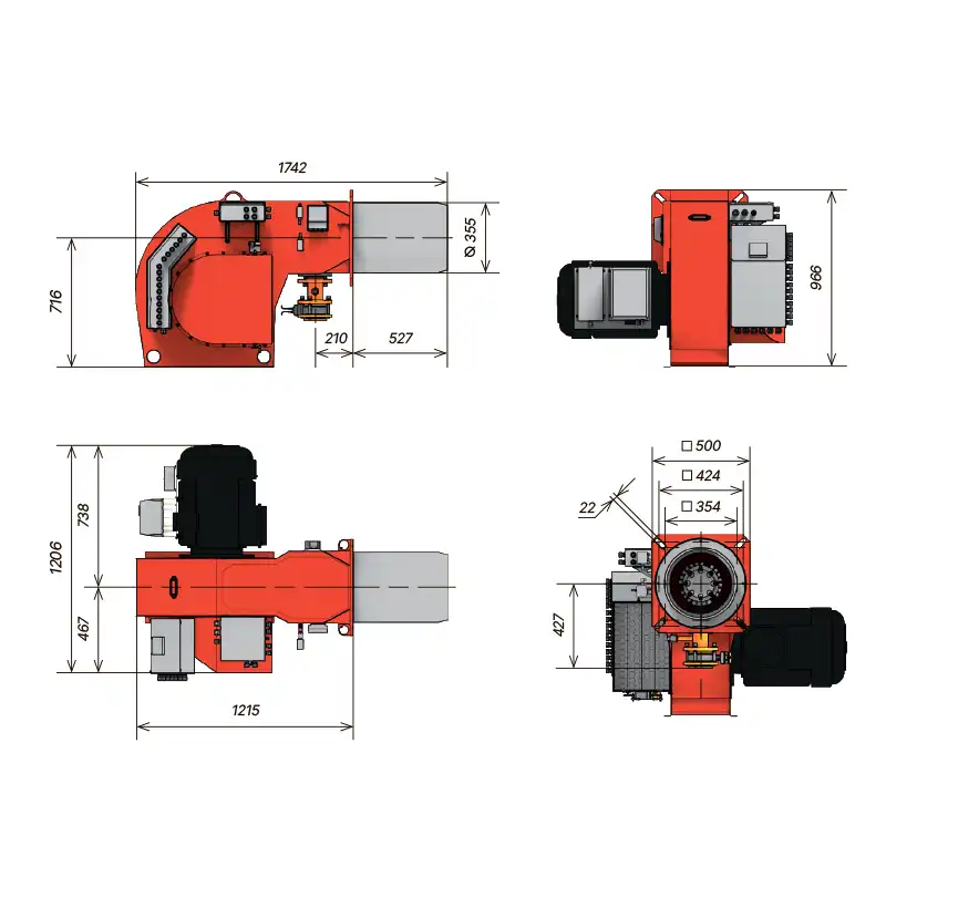 Основные размеры