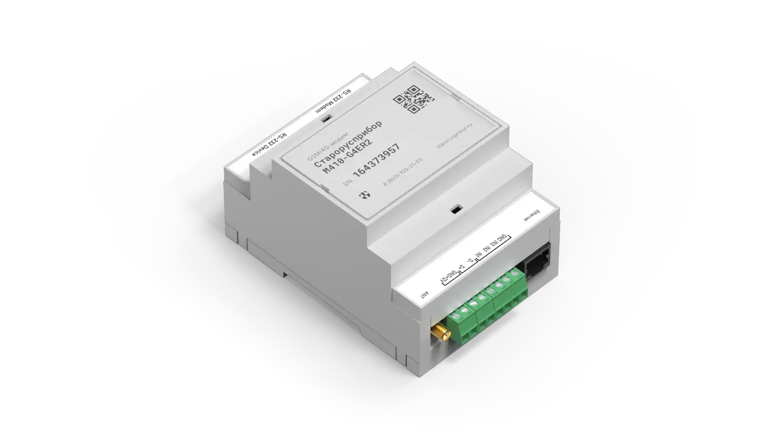 GSM/4G-Ethernet-модем Старорусприбор M410-G4ER2