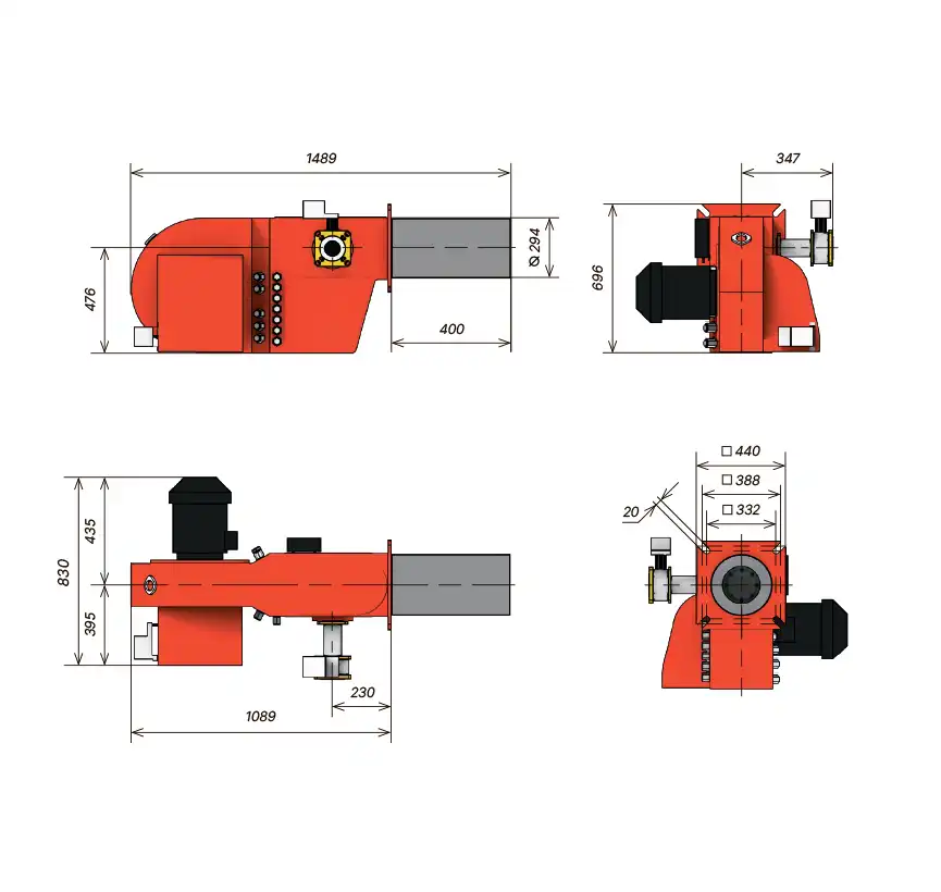 Основные размеры