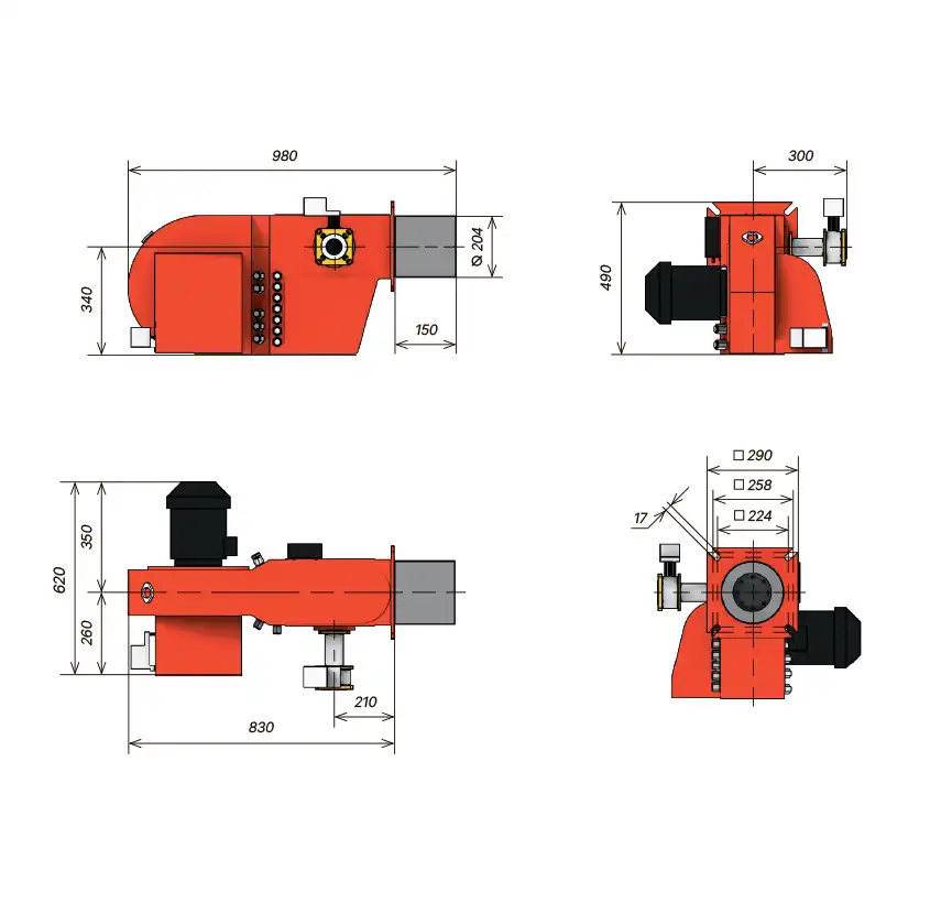 Основные размеры