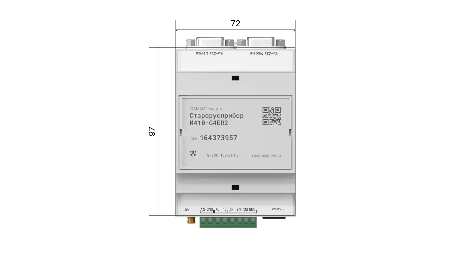 Изображение 4 - GSM/4G-Ethernet-модем Старорусприбор M410-G4ER2